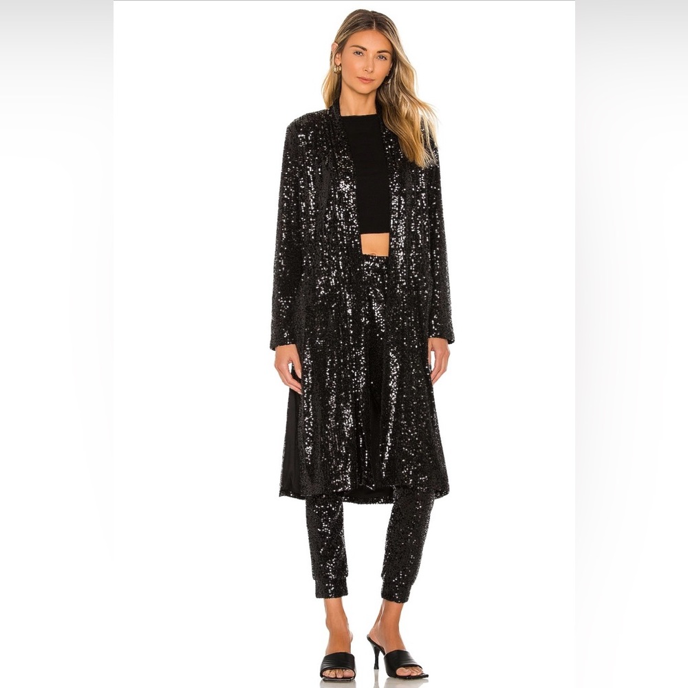 Steve Madden x BB Dakota Showstopper Duster in Black